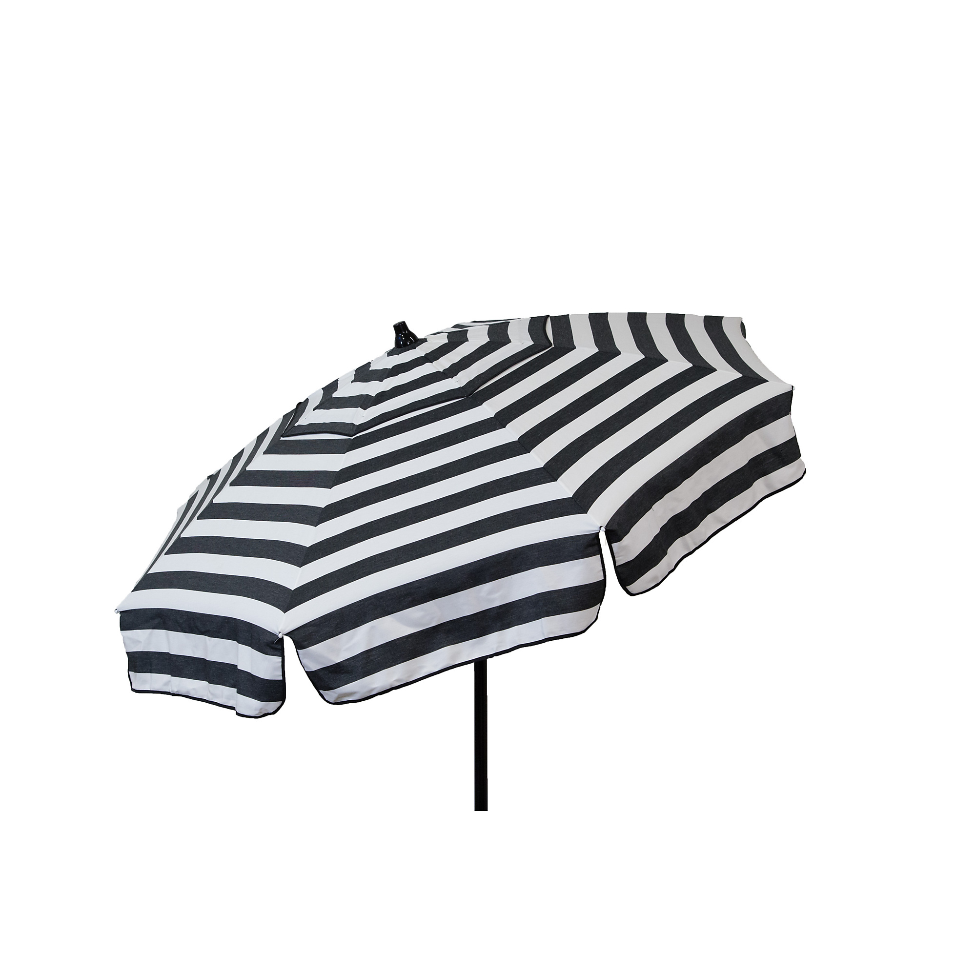 Heininger DestinationGear, Italian 6ft. Patio Umbrella Black and White, Shape Octagon, Model# 1341